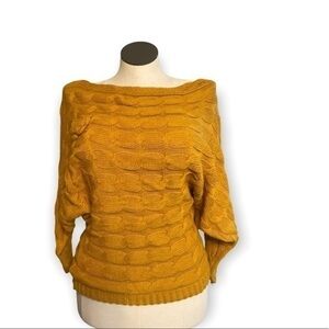 Yoins women’s acrylic chunky loose knit off shoulder fashion sweater Sz S